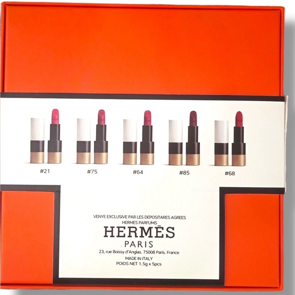 Hermes Other - Authentic - New in Box Hermès Lipstick Gift Set – 5 Mini Limited Edition Rare